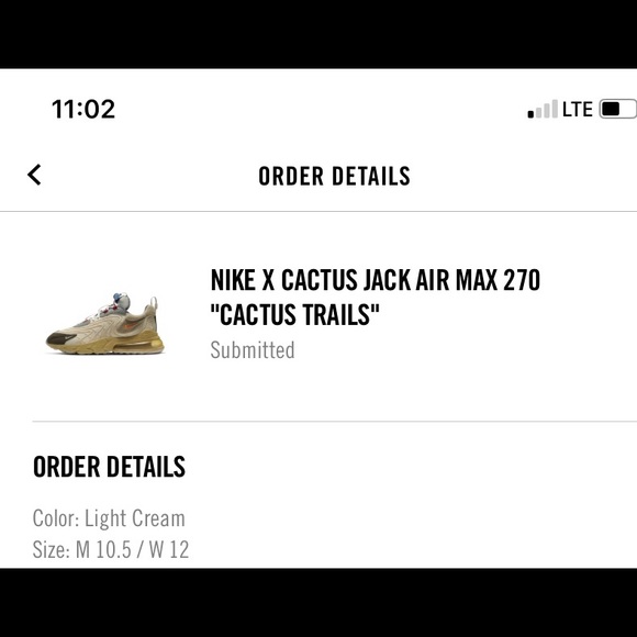 Nike x Travis Scott Air Max 270 Size 10.5 - Picture 2 of 2